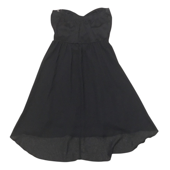 Strapless Black Dress with Studs - Picture 2 of 5